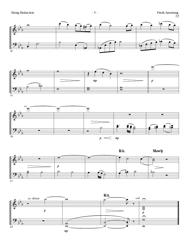 Fresh Anointing with Where The Spirit Of The Lord Is (Choral Anthem SATB) String Reduction (Lillenas Choral / Arr. Michael Lawrence)