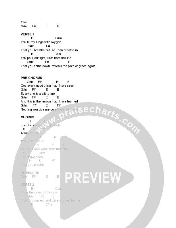 Holy Resonance (Live) Chord Chart (Freedom Church)