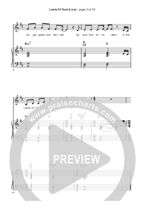 Lamb Of God (Choral Anthem SATB) Octavo (SATB & Pno) (Matt Redman / David Funk / Arr. Mason Brown)