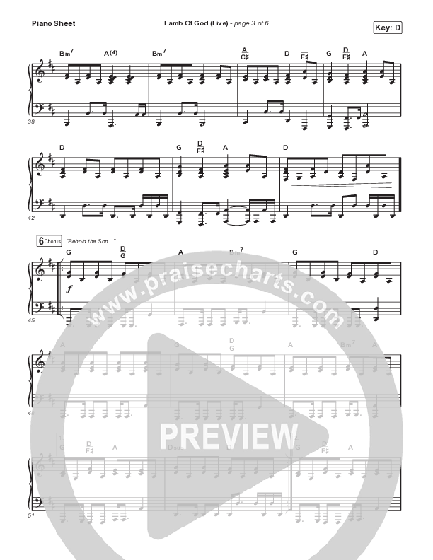 Lamb Of God (Choral Anthem SATB) Piano Sheet (Matt Redman / David Funk / Arr. Mason Brown)