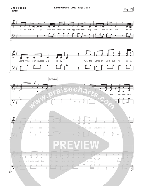 Lamb Of God (Worship Choir/SAB) Choir Sheet (SAB) (Matt Redman / David Funk / Arr. Mason Brown)