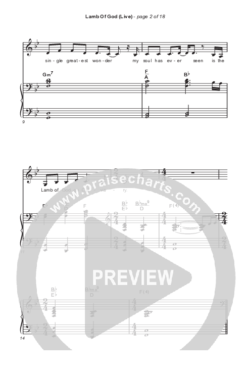 Lamb Of God (Worship Choir/SAB) Octavo (SAB & Pno) (Matt Redman / David Funk / Arr. Mason Brown)