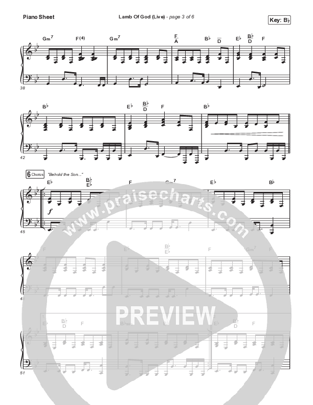 Lamb Of God (Worship Choir/SAB) Piano Sheet (Matt Redman / David Funk / Arr. Mason Brown)
