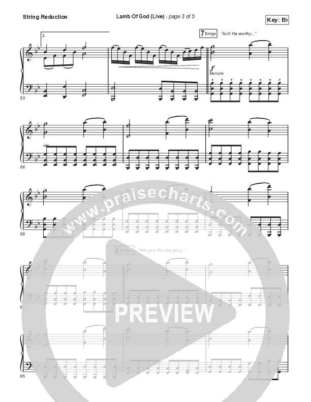 Lamb Of God (Worship Choir/SAB) String Reduction (Matt Redman / David Funk / Arr. Mason Brown)