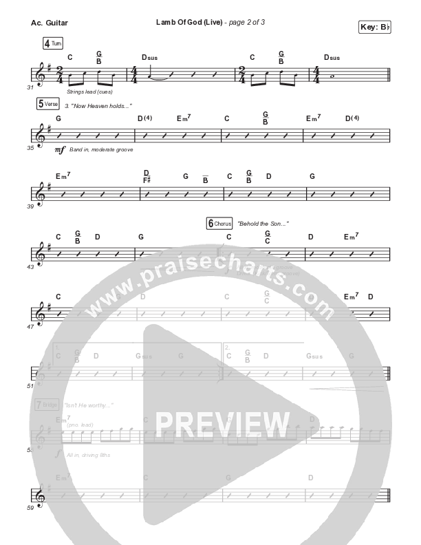 Lamb Of God (Sing It Now) Acoustic Guitar (Matt Redman / David Funk / Arr. Mason Brown)