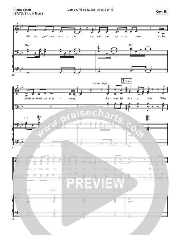 Lamb Of God (Sing It Now) Piano/Choir (SATB) (Matt Redman / David Funk / Arr. Mason Brown)