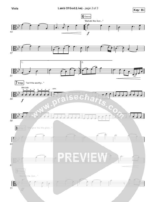 Lamb Of God (Sing It Now) Viola (Matt Redman / David Funk / Arr. Mason Brown)