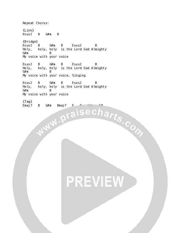 To Be With The Lord Chord Chart (Mitch Wong)