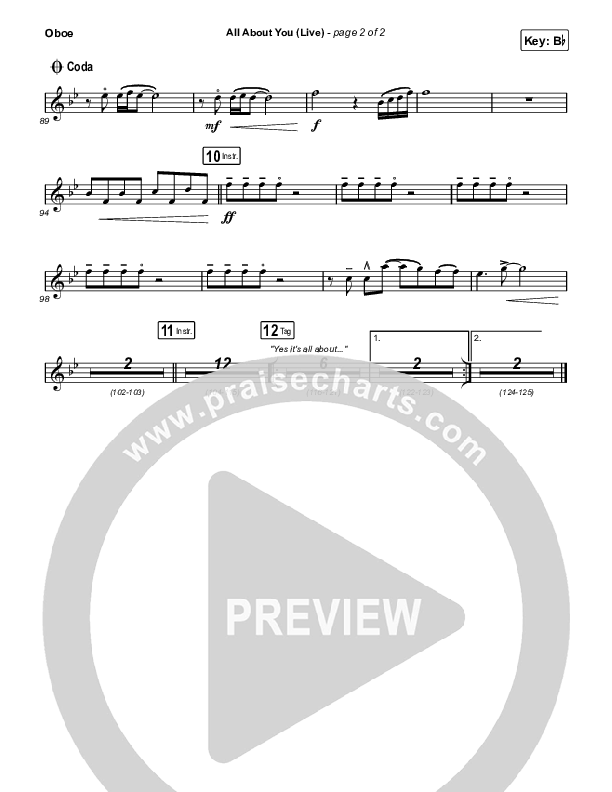 All About You (Live From Passion 2023) Oboe (Passion / Kristian Stanfill)