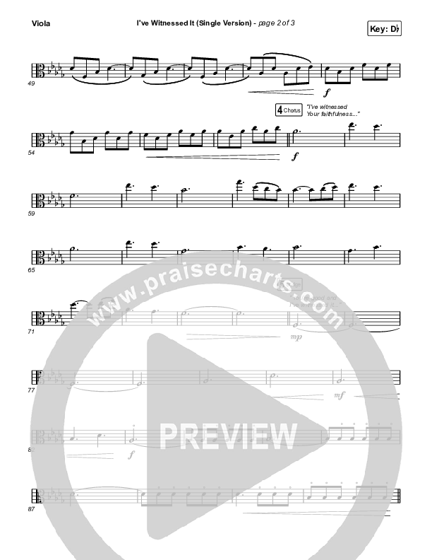 I've Witnessed It (Single) Viola (Passion / Melodie Malone)