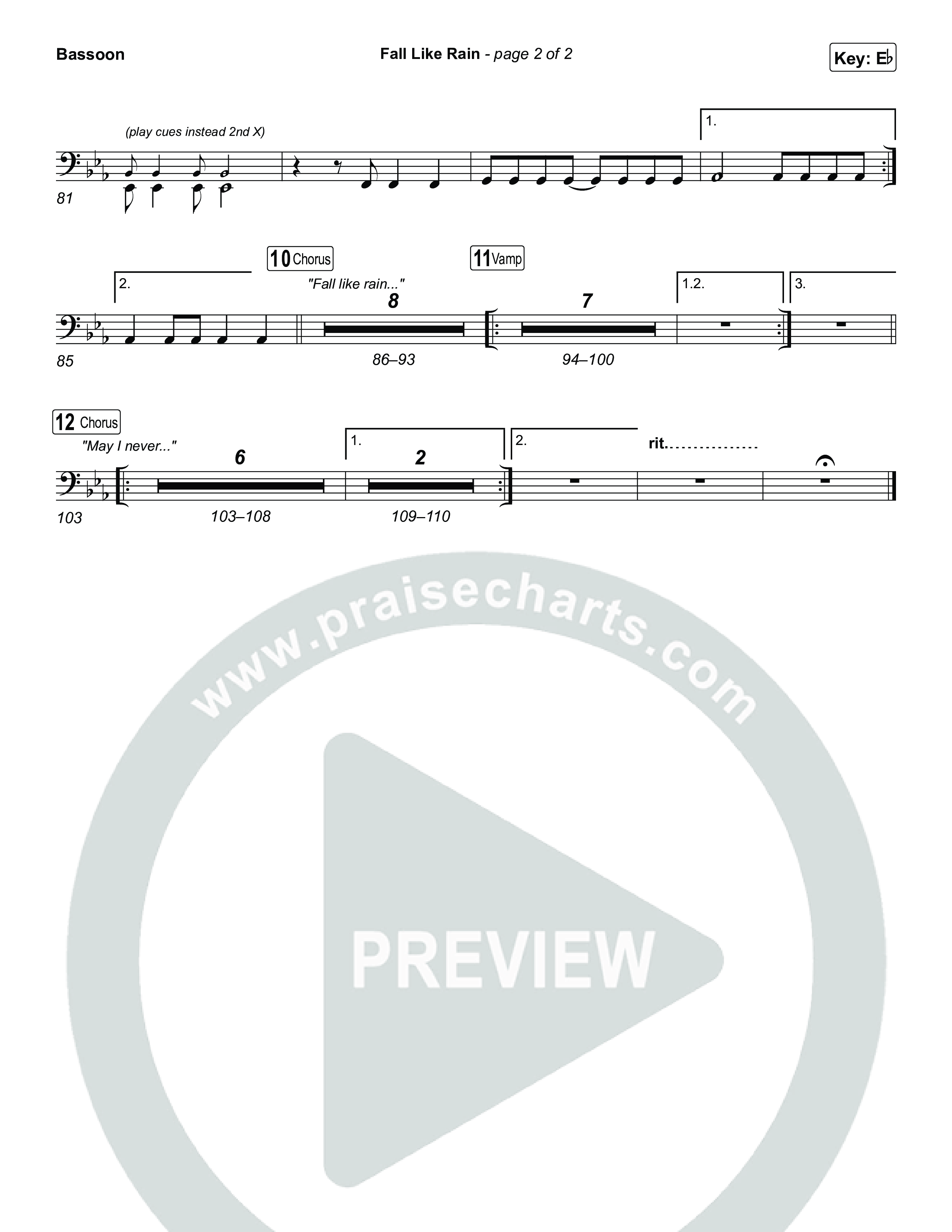 Fall Like Rain (Live From Passion 2023) Bassoon (Passion / Rachel Halbach)