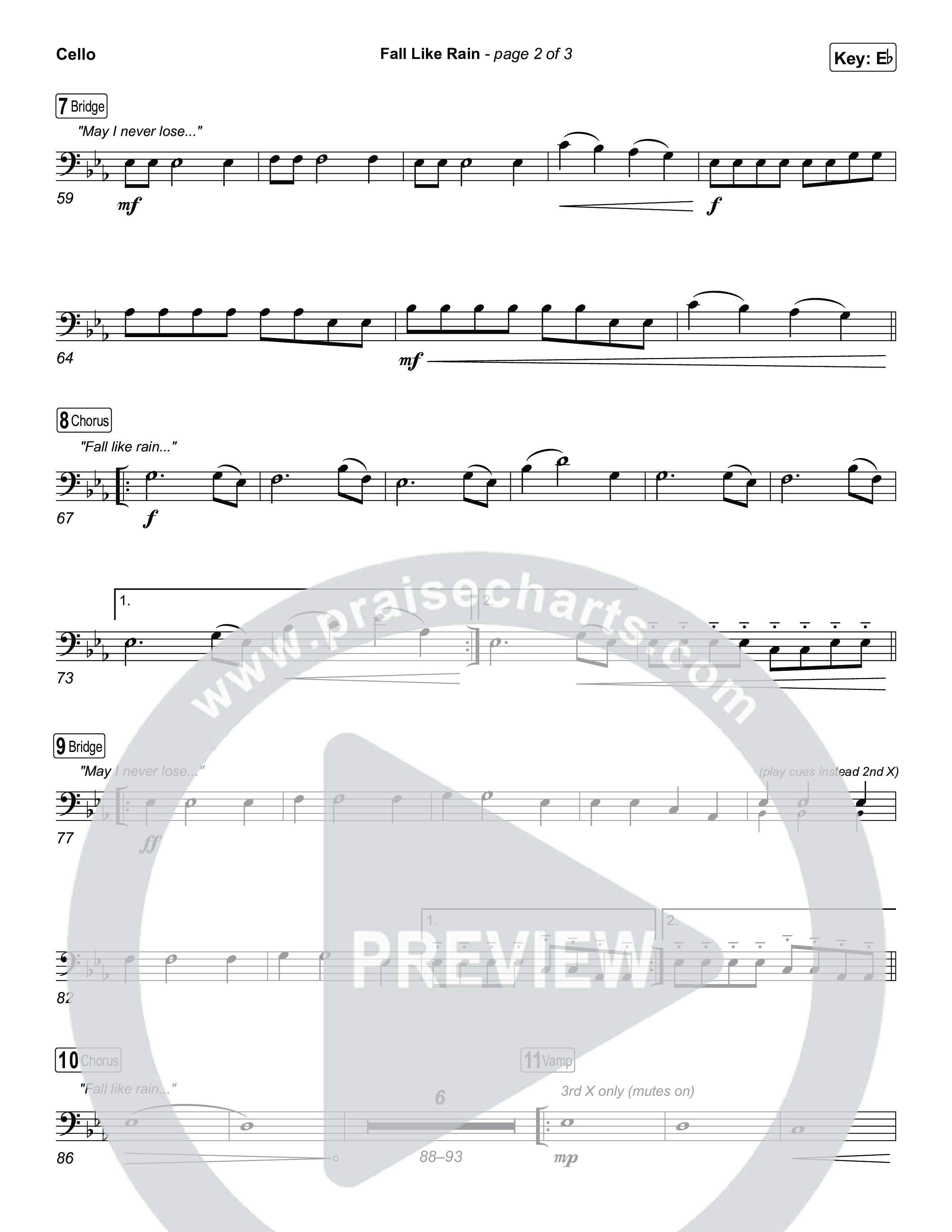 Fall Like Rain (Live From Passion 2023) Cello (Passion / Rachel Halbach)