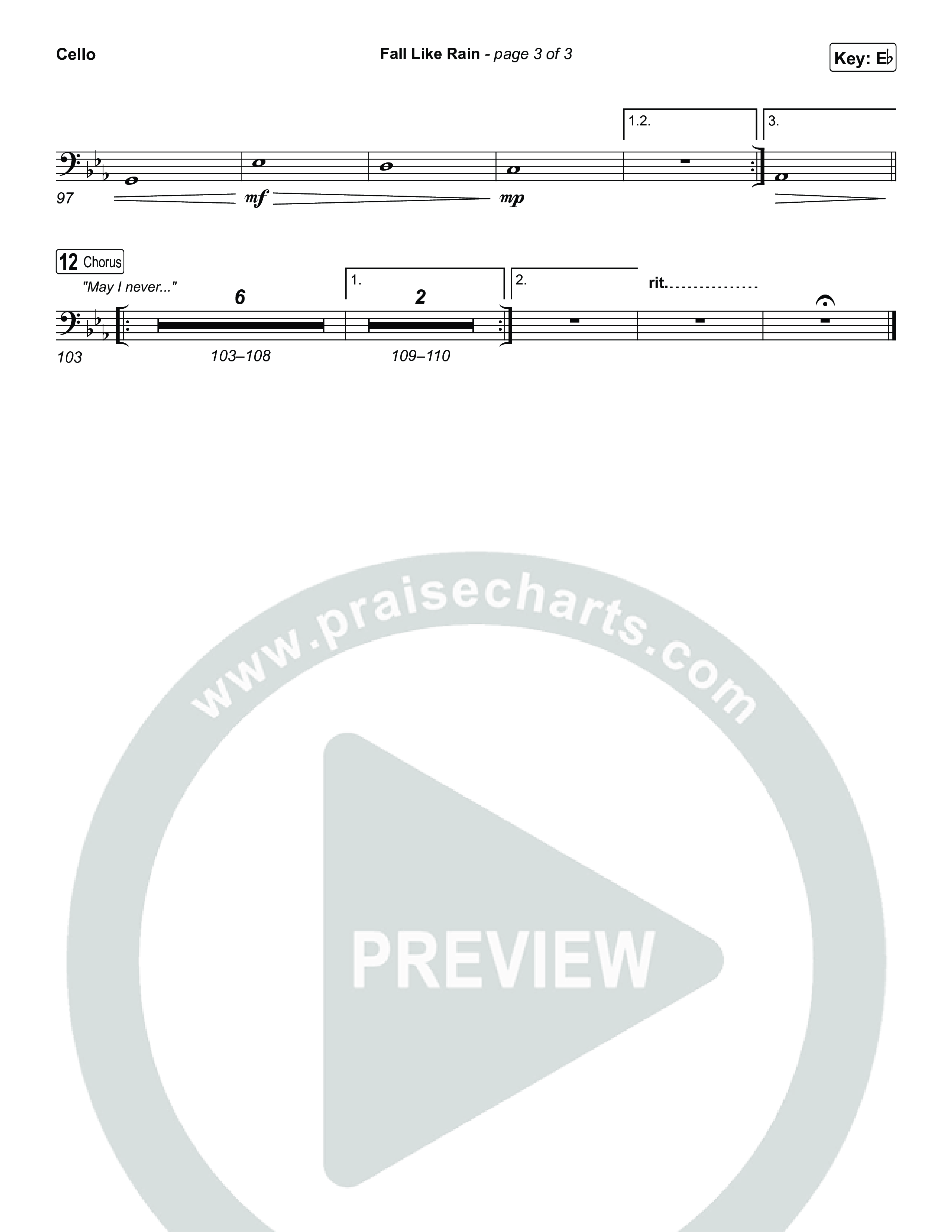 Fall Like Rain (Live From Passion 2023) Cello (Passion / Rachel Halbach)