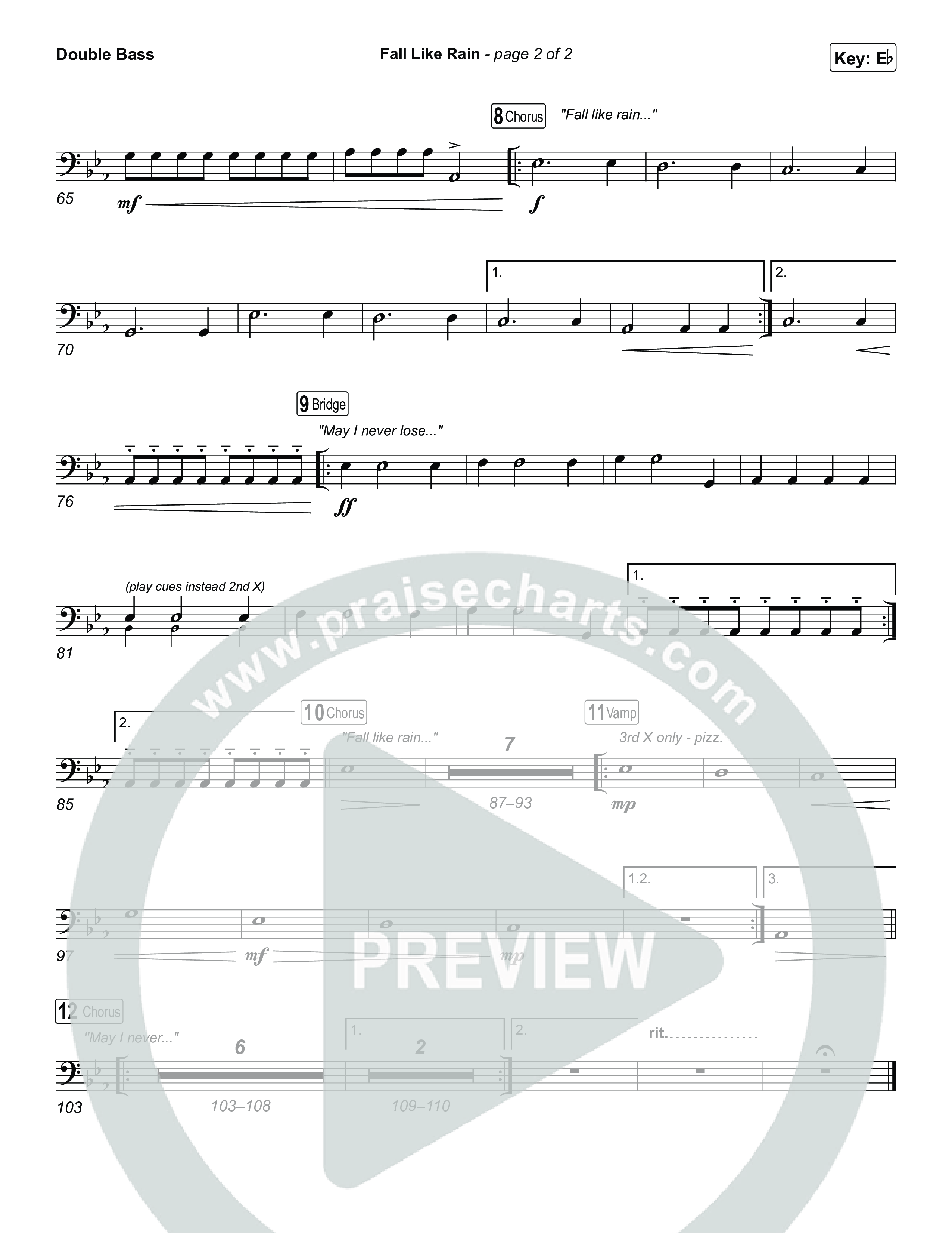 Fall Like Rain (Live From Passion 2023) Double Bass (Passion / Rachel Halbach)