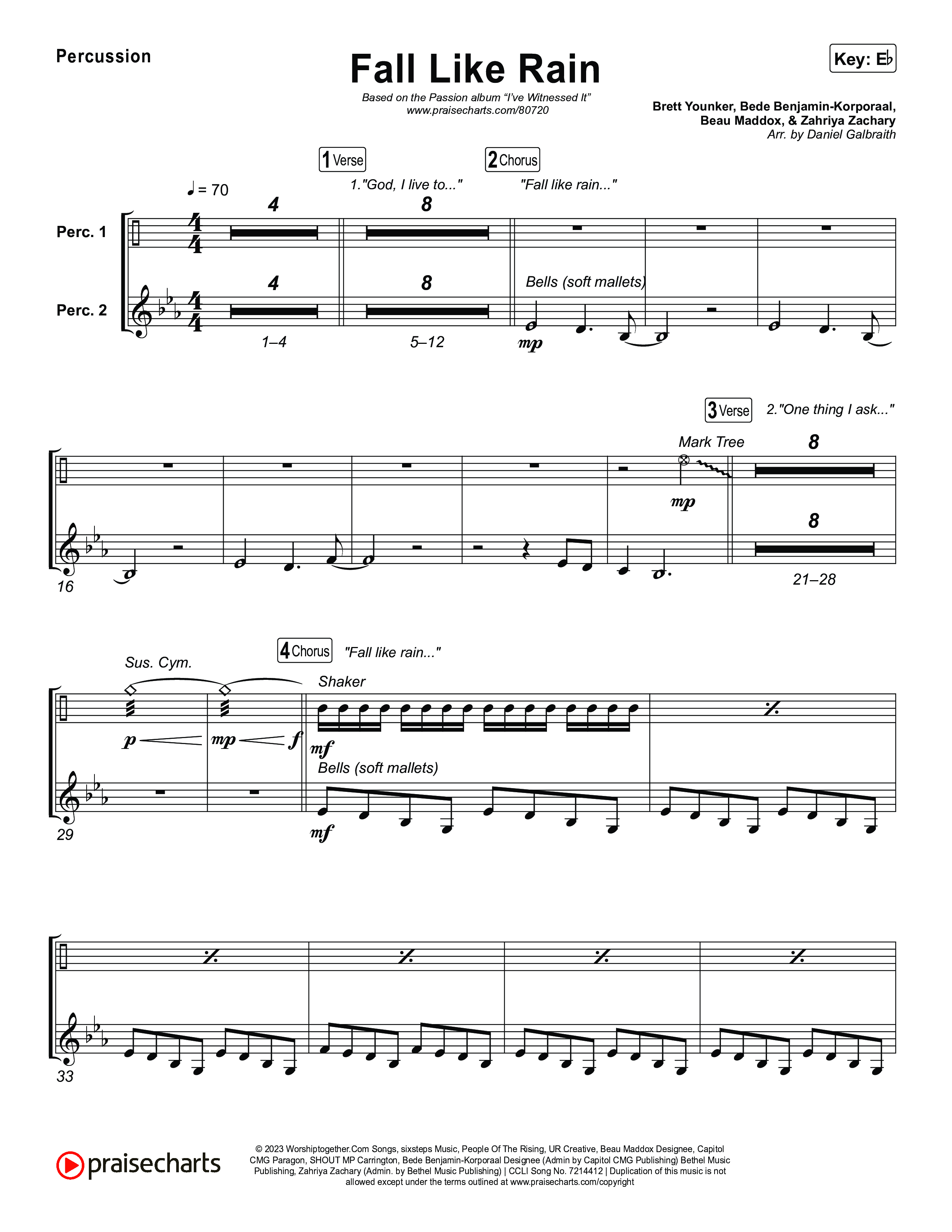 Fall Like Rain (Live From Passion 2023) Percussion (Passion / Rachel Halbach)