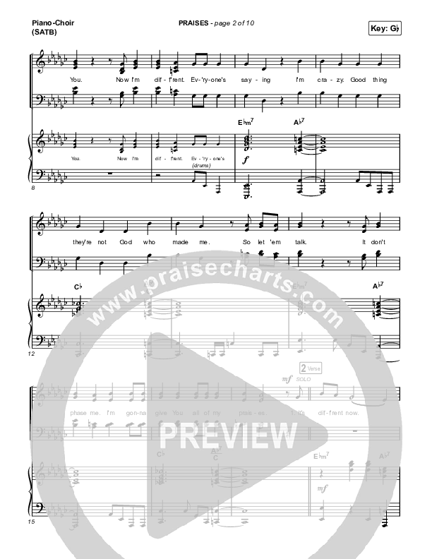PRAISES Piano/Vocal Pack (ELEVATION RHYTHM)