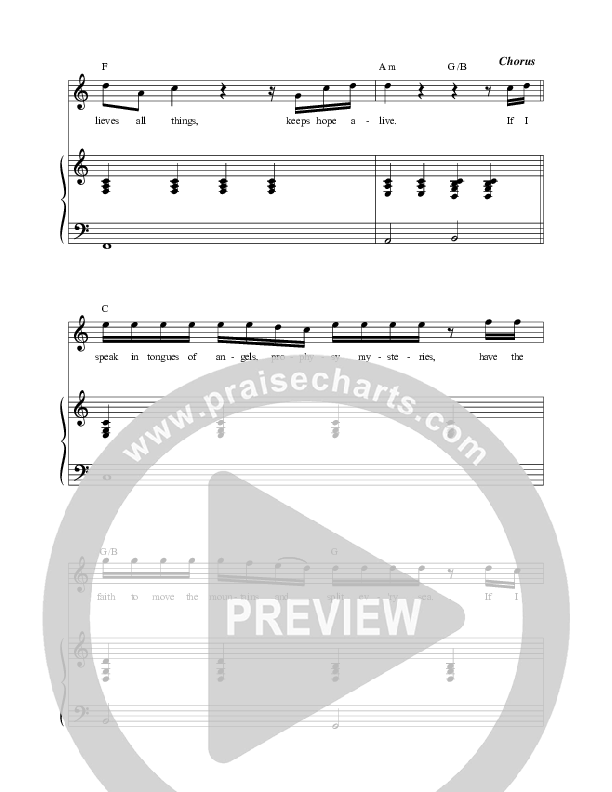 If I Don't Have Love Piano/Melody (Leeland / Lauren Strahm)