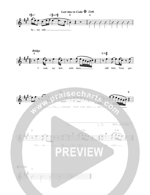 Midnight Lead Sheet Melody (Leeland)