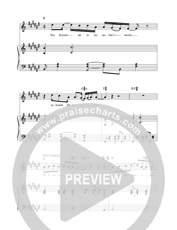 Wonderfully Made Piano/Melody (Leeland)