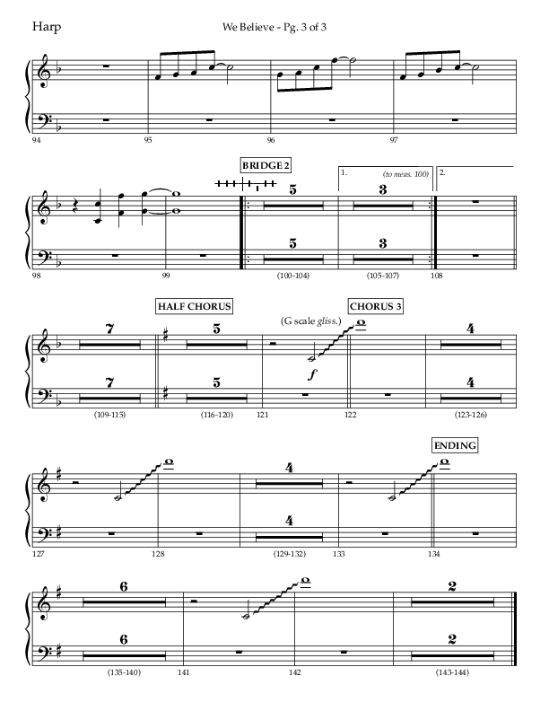 We Believe (Choral Anthem SATB) Harp (Lifeway Choral / Arr. Danny Zaloudik)