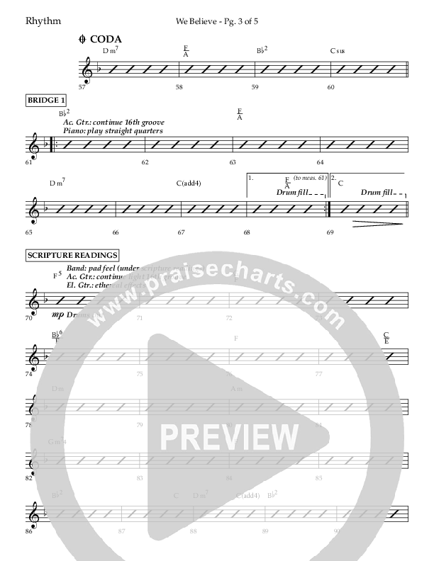 We Believe (Choral Anthem SATB) Lead Melody & Rhythm (Lifeway Choral / Arr. Danny Zaloudik)