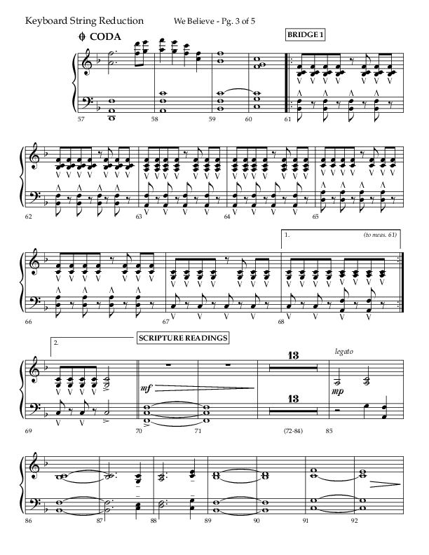 We Believe (Choral Anthem SATB) String Reduction (Lifeway Choral / Arr. Danny Zaloudik)