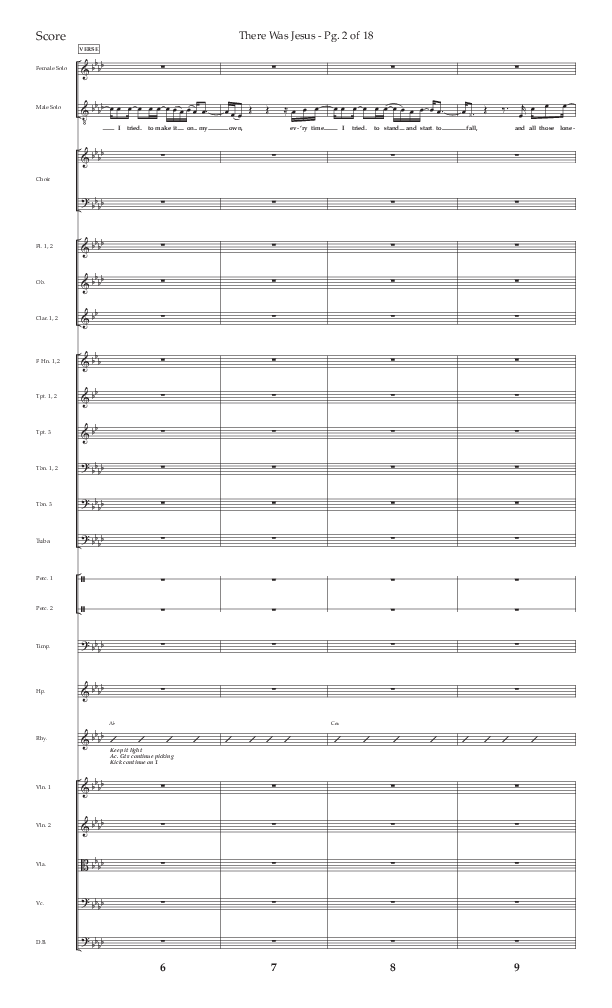 There Was Jesus (Choral Anthem SATB) Conductor's Score (Lifeway Choral / Arr. David Wise / Orch. David Shipps)