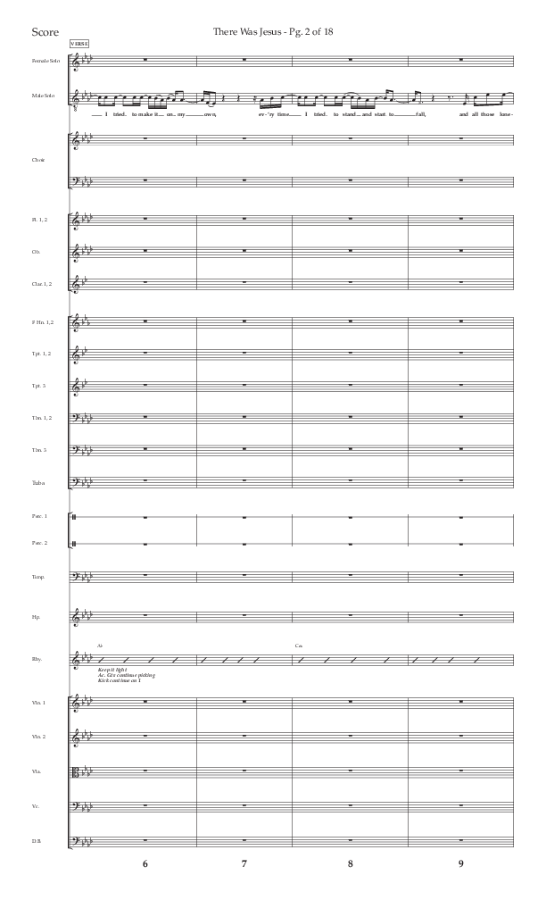 There Was Jesus (Choral Anthem SATB) Orchestration (Lifeway Choral / Arr. David Wise / Orch. David Shipps)