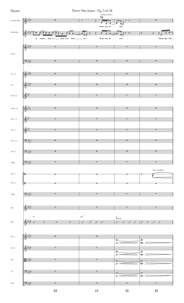 There Was Jesus (Choral Anthem SATB) Conductor's Score (Lifeway Choral / Arr. David Wise / Orch. David Shipps)