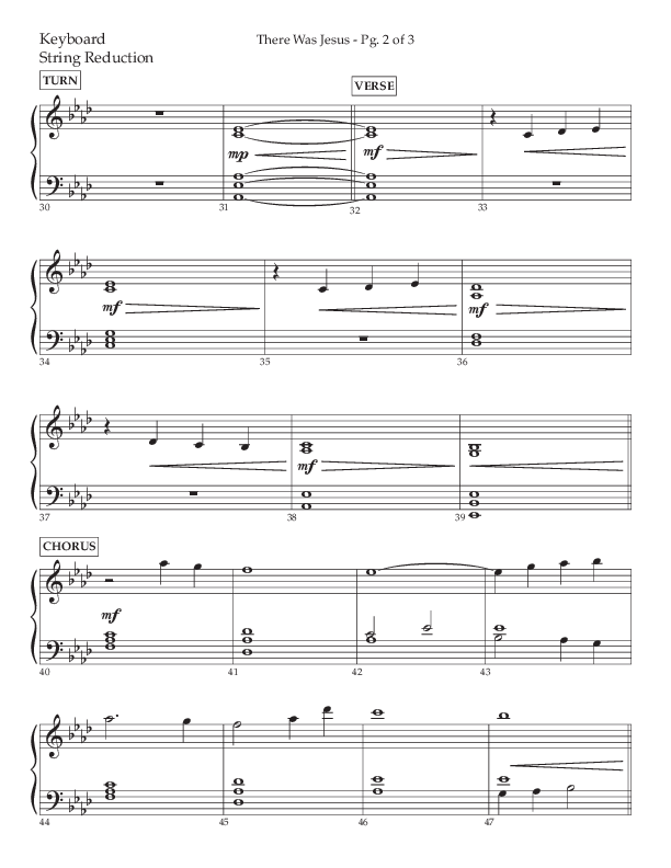 There Was Jesus (Choral Anthem SATB) String Reduction (Lifeway Choral / Arr. David Wise / Orch. David Shipps)
