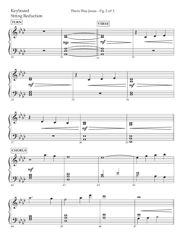 There Was Jesus (Choral Anthem SATB) String Reduction (Lifeway Choral / Arr. David Wise / Orch. David Shipps)