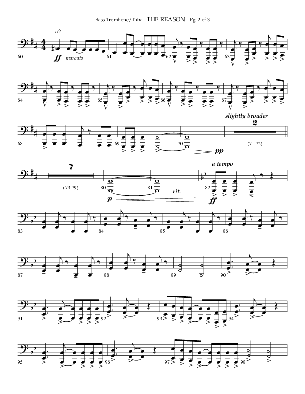 The Reason (Choral Anthem SATB) Orchestration (Lifeway Choral / Arr. Phillip Keveren)