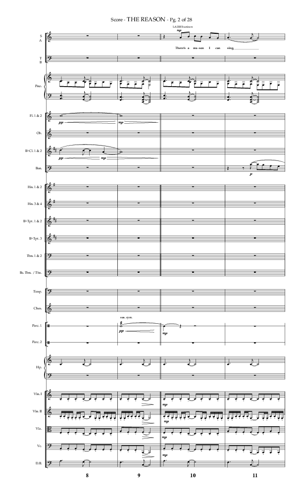 The Reason (Choral Anthem SATB) Conductor's Score (Lifeway Choral / Arr. Phillip Keveren)