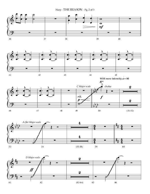 The Reason (Choral Anthem SATB) Harp (Lifeway Choral / Arr. Phillip Keveren)