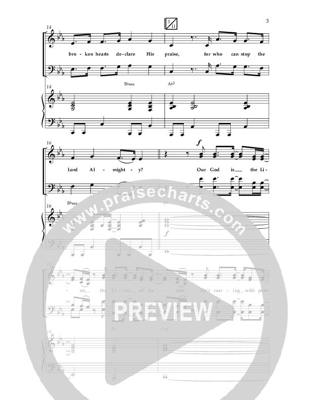 The Lion And The Lamb (Choral Anthem SATB) Anthem (SATB/Piano) (Lifeway Choral / Arr. Bradley Knight)