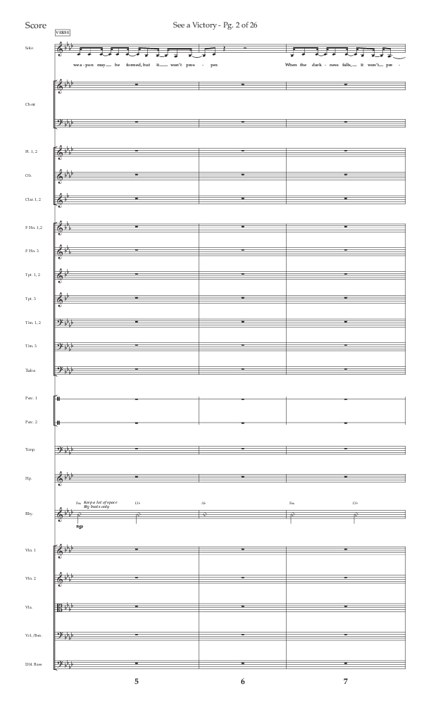 See A Victory (Choral Anthem SATB) Conductor's Score (Lifeway Choral / Arr. David Wise / Orch. David Shipps)