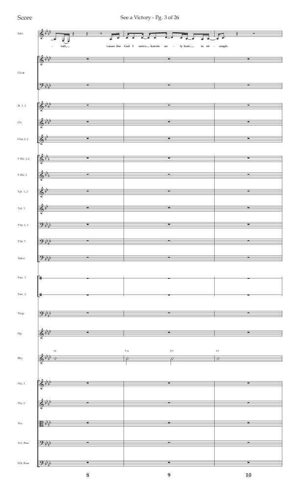 See A Victory (Choral Anthem SATB) Conductor's Score (Lifeway Choral / Arr. David Wise / Orch. David Shipps)