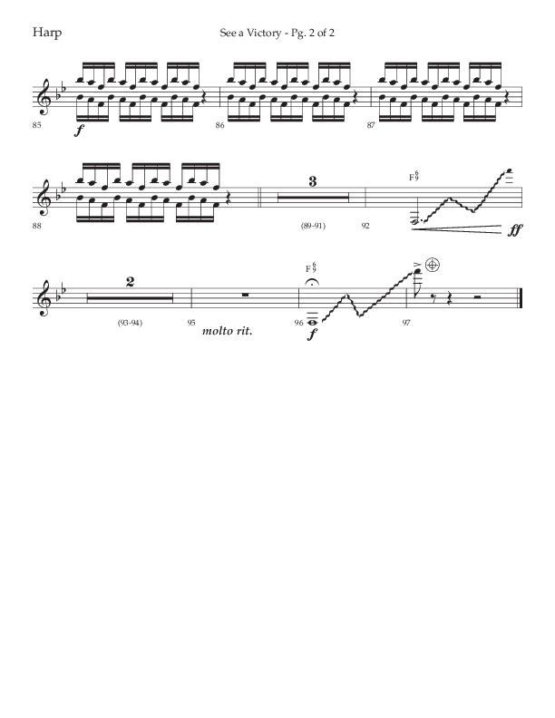 See A Victory (Choral Anthem SATB) Harp (Lifeway Choral / Arr. David Wise / Orch. David Shipps)