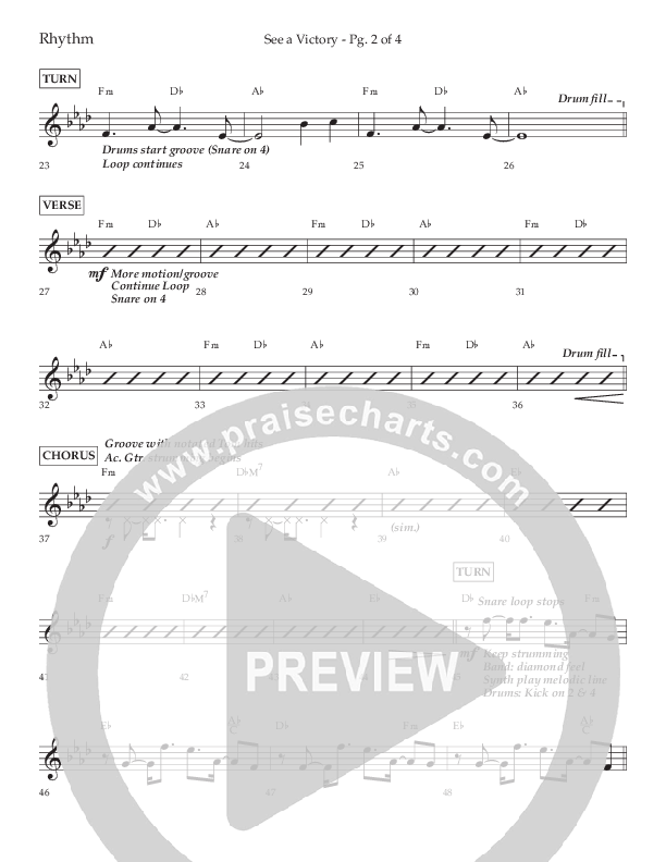 See A Victory (Choral Anthem SATB) Lead Melody & Rhythm (Lifeway Choral / Arr. David Wise / Orch. David Shipps)