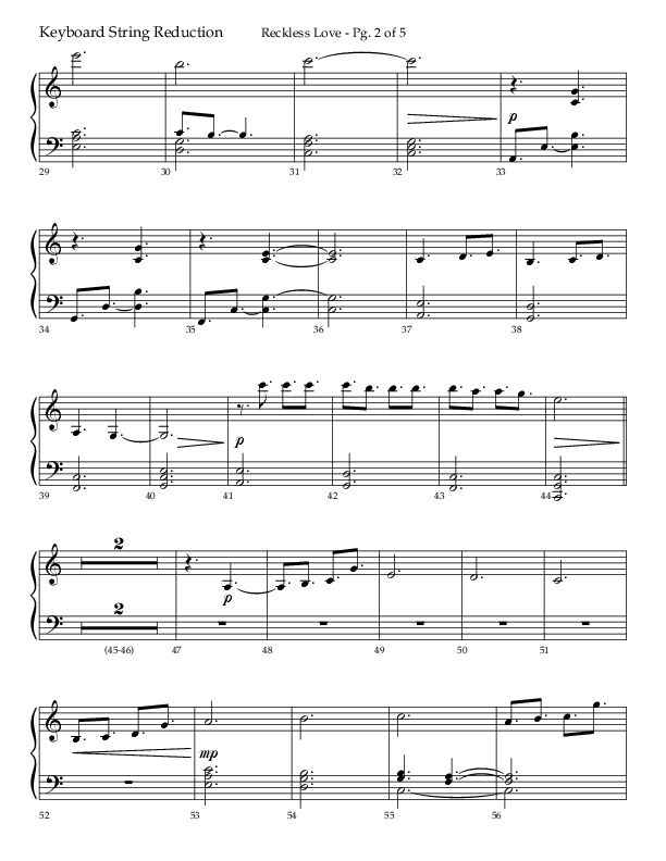 Reckless Love (Choral Anthem SATB) String Reduction (Lifeway Choral / Arr. Bradley Knight)