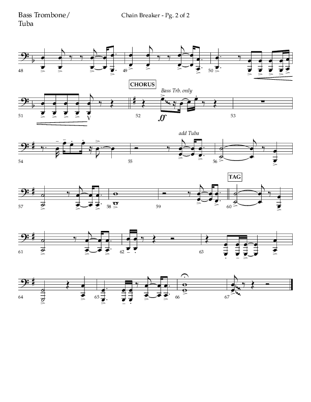 Chain Breaker (Choral Anthem SATB) Orchestration (Lifeway Choral / Arr. Danny Zaloudik)
