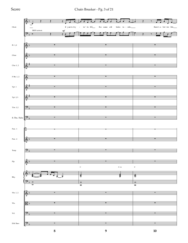 Chain Breaker (Choral Anthem SATB) Conductor's Score (Lifeway Choral / Arr. Danny Zaloudik)