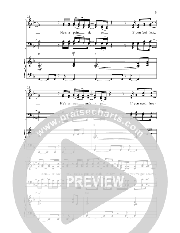 Chain Breaker (Choral Anthem SATB) Anthem (SATB/Piano) (Lifeway Choral / Arr. Danny Zaloudik)