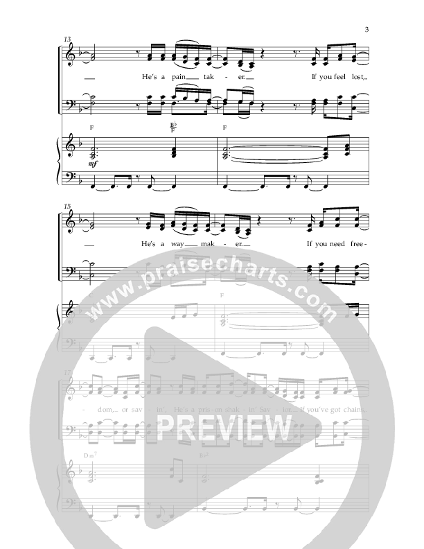 Chain Breaker (Choral Anthem SATB) Anthem (SATB/Piano) (Lifeway Choral / Arr. Danny Zaloudik)