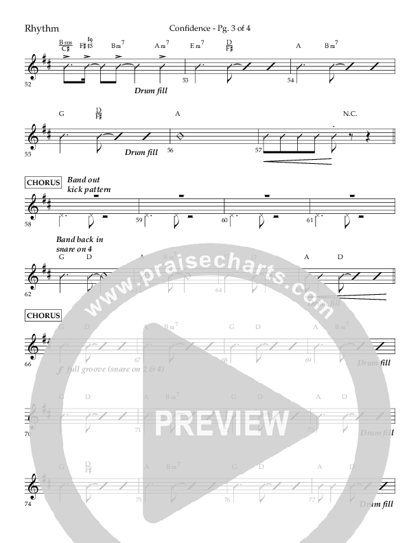 Confidence (Choral Anthem SATB) Lead Melody & Rhythm (Lifeway Choral / Arr. David Wise / Orch. David Shipps)