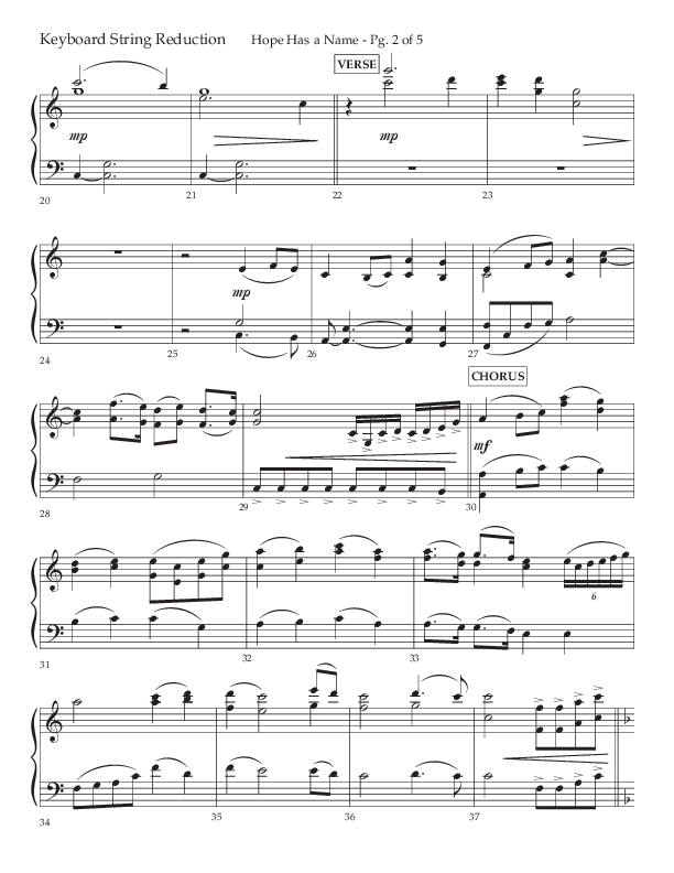 Hope Has A Name (Choral Anthem SATB) String Reduction (Lifeway Choral / Arr. Elizabeth Clark Evans / Orch. Michael Lawrence)