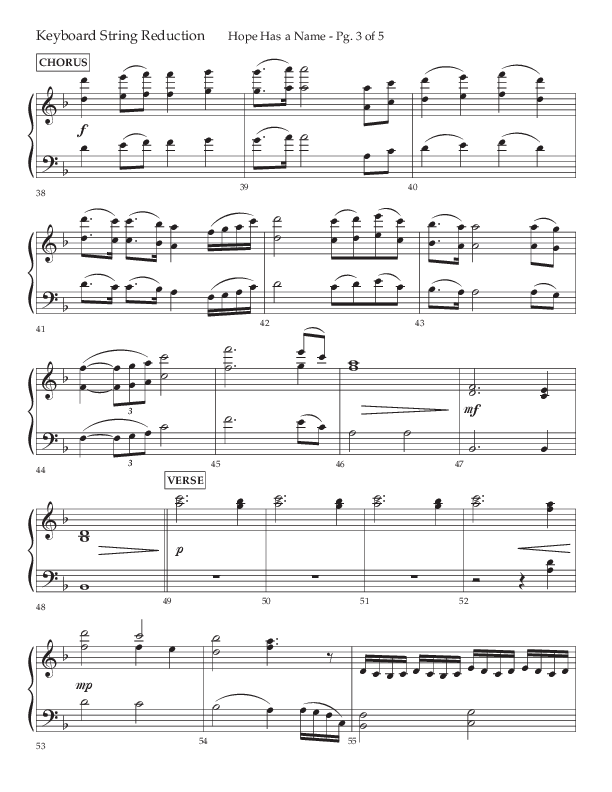 Hope Has A Name (Choral Anthem SATB) String Reduction (Lifeway Choral / Arr. Elizabeth Clark Evans / Orch. Michael Lawrence)