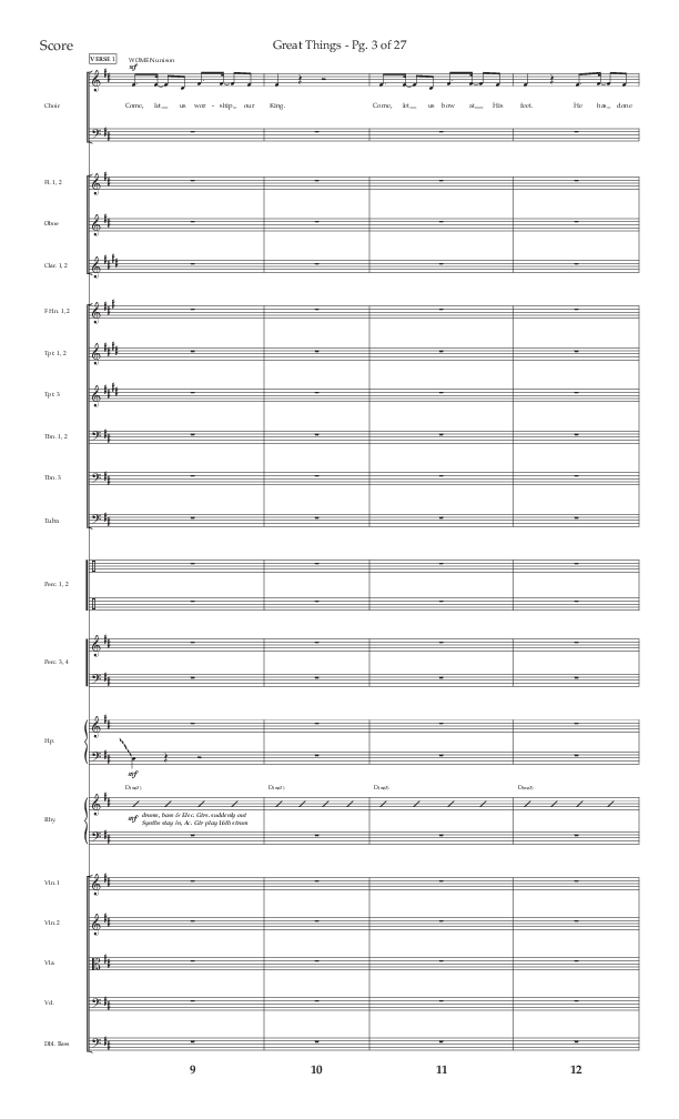 Great Things (Choral Anthem SATB) Conductor's Score (Lifeway Choral / Arr. Daniel Semsen)
