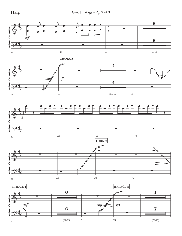 Great Things (Choral Anthem SATB) Harp (Lifeway Choral / Arr. Daniel Semsen)
