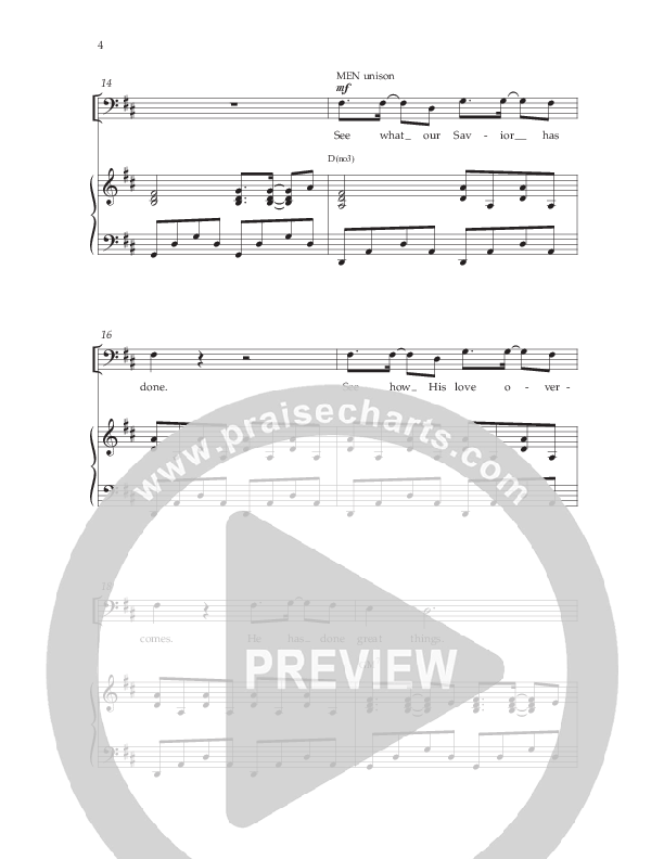 Great Things (Choral Anthem SATB) Anthem (SATB/Piano) (Lifeway Choral / Arr. Daniel Semsen)